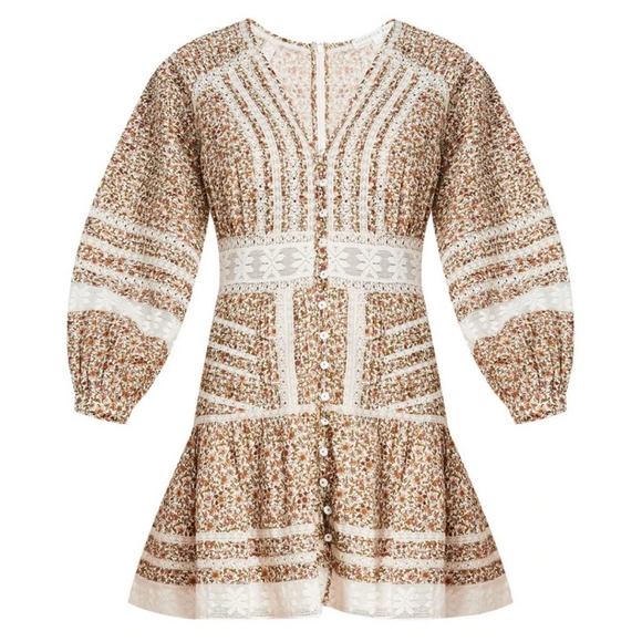 VERONICA BEARD Stone Multi Addilyn Dress Womens Size 0 - Picture 4 of 6